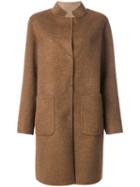 Manzoni 24 - Single Breasted Coat - Women - Cashmere/wool - 42, Brown, Cashmere/wool