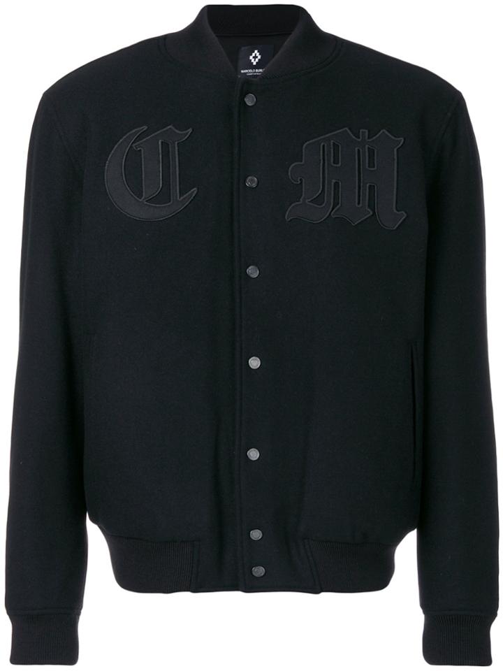 Marcelo Burlon County Of Milan Patch Bomber Jacket - Black