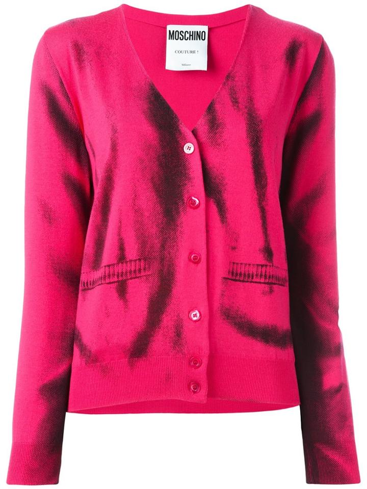 Moschino Trompe-l'oeil Cardigan - Pink & Purple