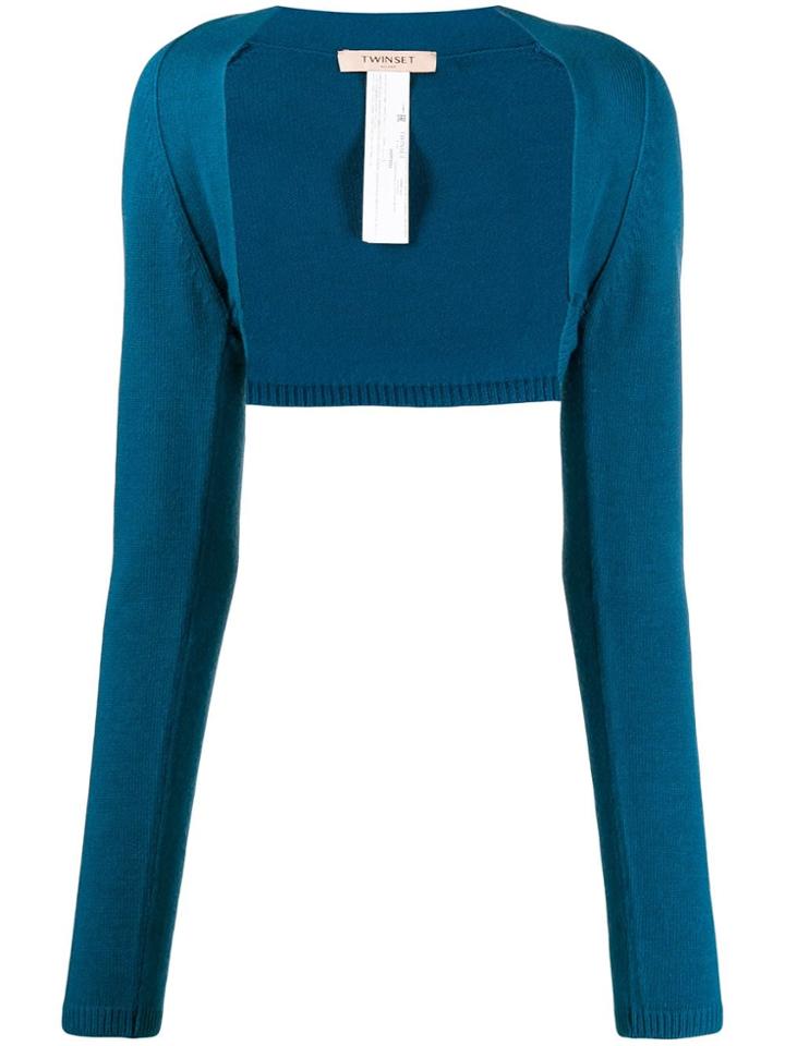 Twin-set Open Front Bolero - Blue