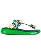 Marc Jacobs Embellished Sandals - Metallic