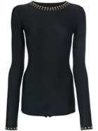 Maison Margiela Studded Bodysuit - Black