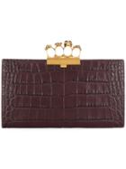 Alexander Mcqueen Knuckle Clutch - Red