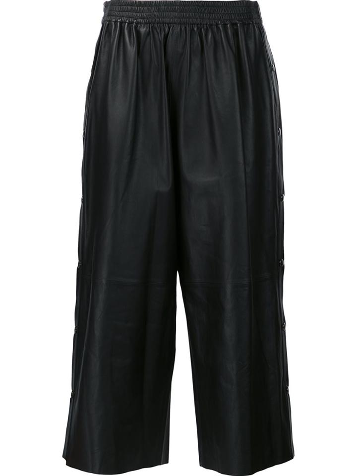 Maison Margiela Defile Leather Trousers - Black