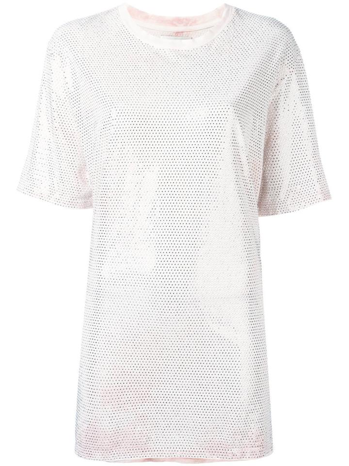 Faith Connexion Embellished Oversized T-shirt, Women's, Size: Small, Pink/purple, Cotton/aluminium
