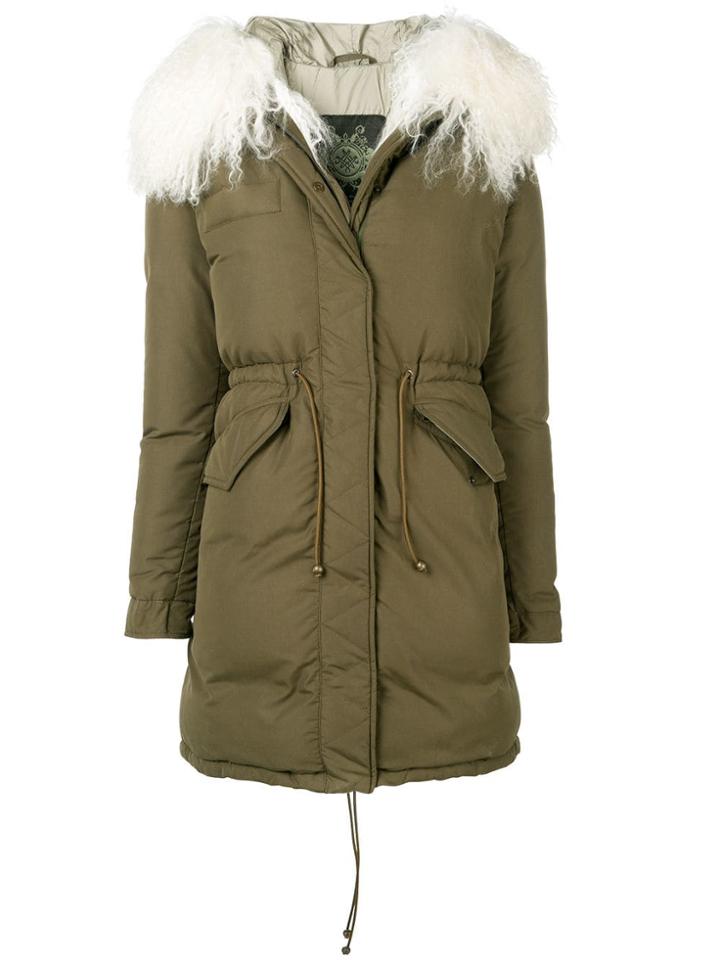 Mr & Mrs Italy Fur-trimmed Down Jacket - Green