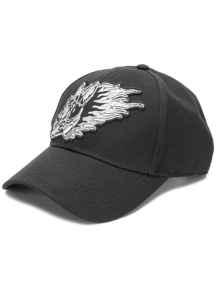 Mcq Alexander Mcqueen Embroidered Cap - Black