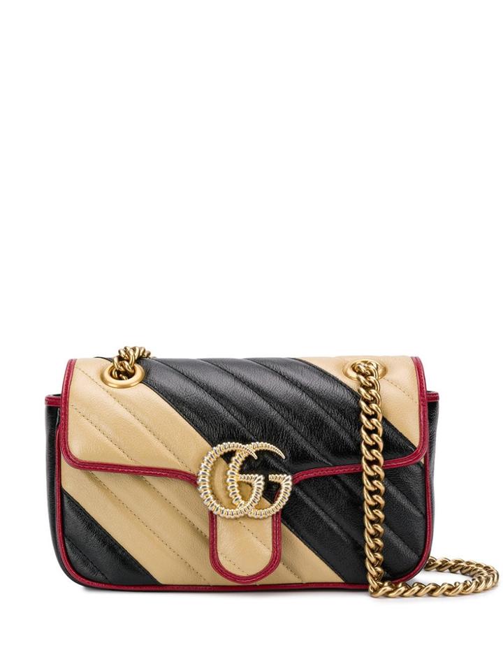Gucci Gg Marmont Quilted Bag - Black