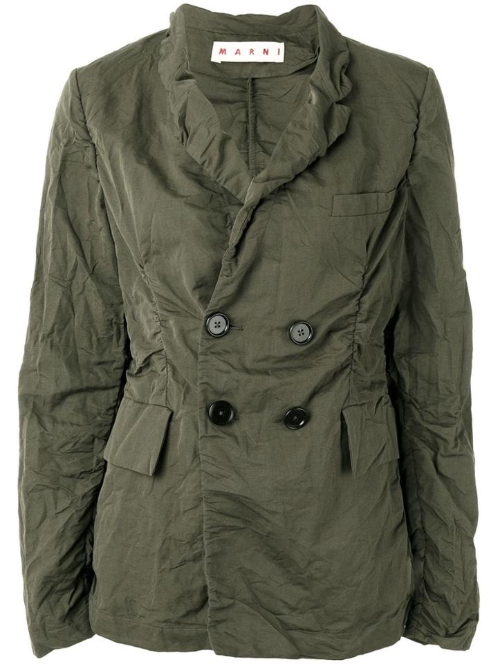 Marni Textured Rain Jacket - Green
