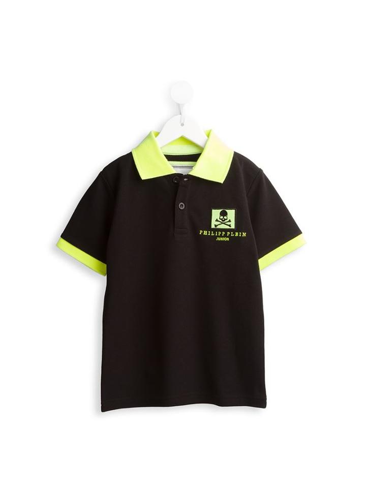 Philipp Plein Kids 'menthol' Polo Shirt, Boy's, Size: 8 Yrs, Black