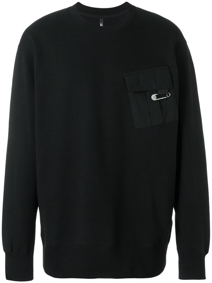 Versus Safety Pin Pocket Jumper - Black