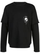 Rta 117 Quilted Sweatshirt - Black