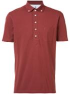 Brunello Cucinelli Classic Polo Shirt, Men's, Size: Small, Red, Cotton