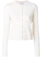 Barrie Embroidered Detail Cardigan - Nude & Neutrals