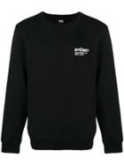 Stussy Brand Address Stamp Sweater - Black