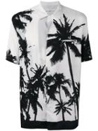 Golden Goose Deluxe Brand Palm Print Shirt, Men's, Size: Medium, White, Viscose