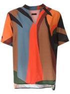 Osklen Camisa V Botoes Tropicolor - Multicolour