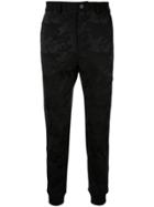 Loveless Camouflage Print Fitted Trousers - Black