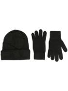 Dsquared2 Beanie & Gloves Set, Men's, Black, Wool