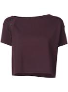 Rachel Comey Short-sleeve Crop Top - Pink & Purple