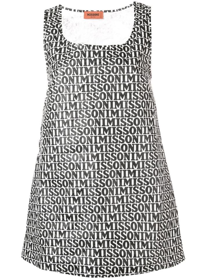 Missoni All Over Logo Tank Top - Black