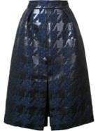 Martin Grant Textured Skirt, Women's, Size: 40, Black, Acrylic/polyester/wool
