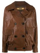 System Double Breasted Jacket - Brown