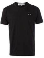 Comme Des Garçons Play Embroidered Heart T-shirt, Men's, Size: Xl, Black, Cotton