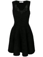 Givenchy Lace Trim Flared Dress - Black