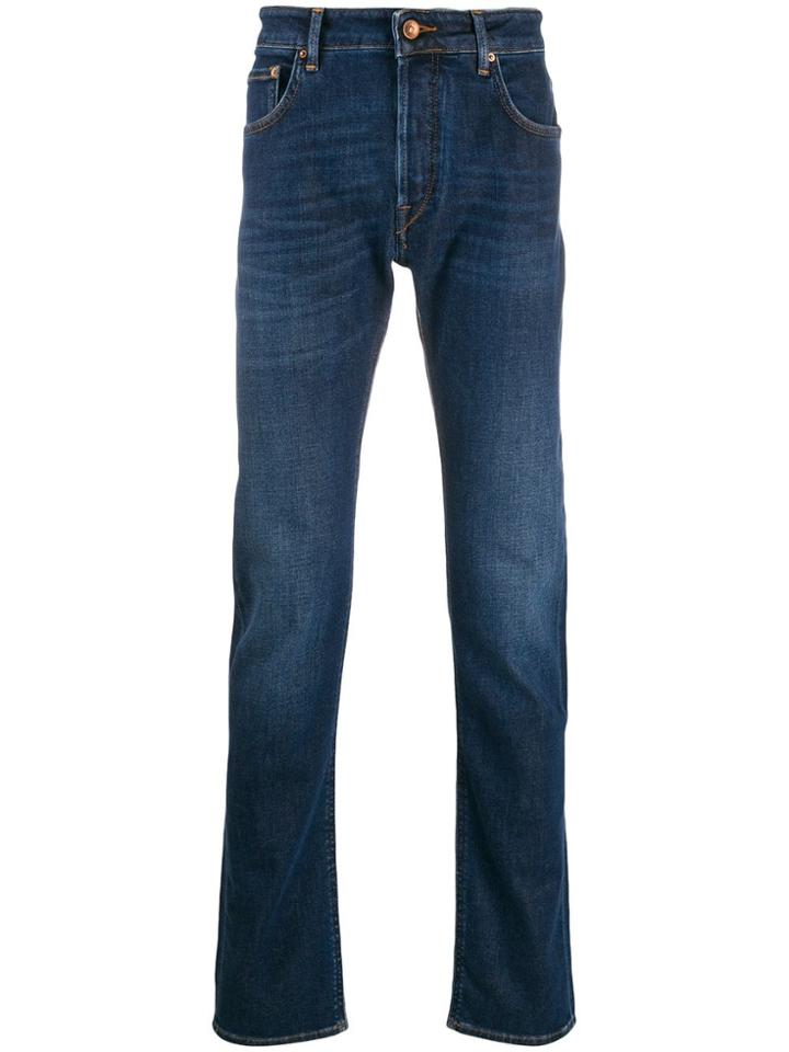 Hand Picked Ravello Mid-rise Skinny Jeans - Blue