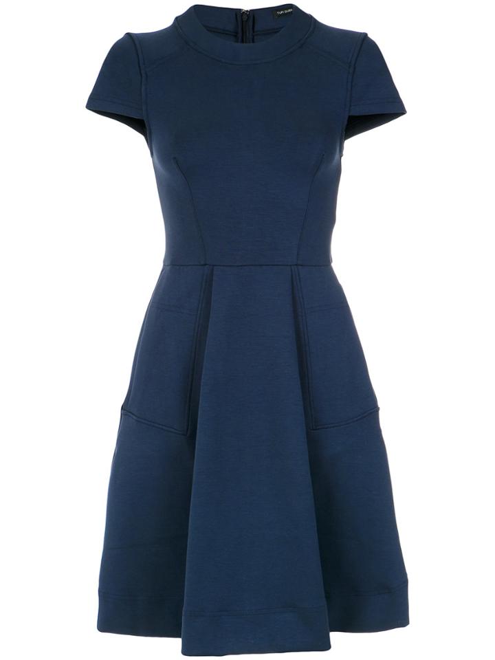 Tufi Duek Pockets A-line Dress - Blue