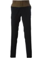 No21 - Colour Block Tailored Trousers - Men - Virgin Wool - 48, Black, Virgin Wool