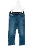 Armani Junior - Stretch-waist Jeans - Kids - Cotton/spandex/elastane - 18 Mth, Blue