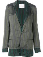 A.f.vandevorst 161 Barefoot Blazer, Women's, Size: 34, Green, Cupro