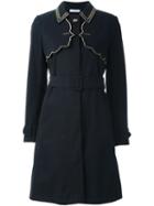Vivetta 'narciso' Trench Coat, Women's, Size: 38, Black, Polyamide/cotton