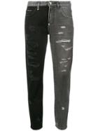 Philipp Plein Double Denim Jeans - Grey
