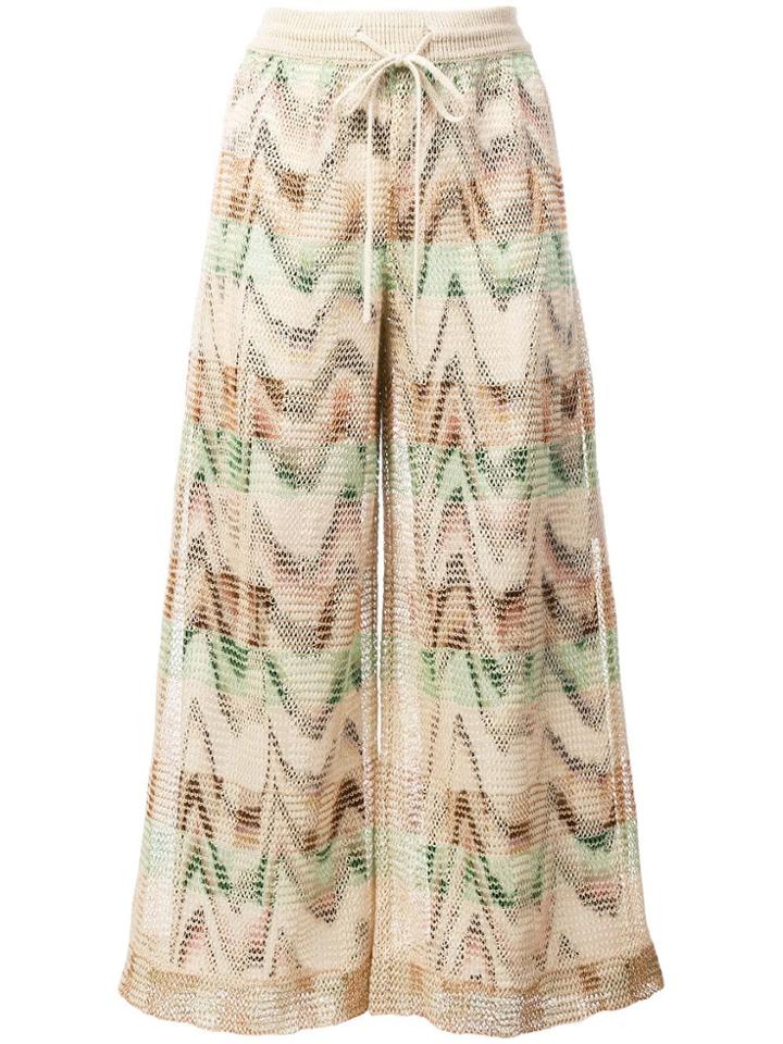 Missoni Woven Wide-leg Trousers - Neutrals