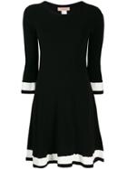 Twin-set Contrasting Stripe Dress - Black