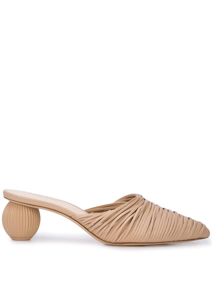 Cult Gaia Pia Mules - Brown