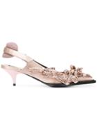 Nº21 Bow Embellished Pumps - Pink