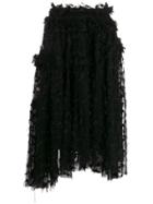 Jourden Twinkle Tulle Midi Skirt - Black