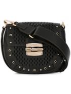 Furla - 'sac Club S' Embellished Crossbody Bag - Women - Leather - One Size, Women's, Brown, Leather