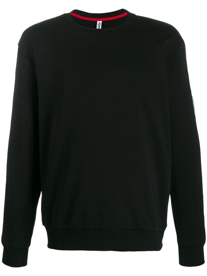 Moschino Logo Tape Sweatshirt - Black