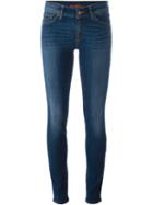 7 For All Mankind Skinny Fit Jeans, Women's, Size: 29, Blue, Cotton/polyester/spandex/elastane