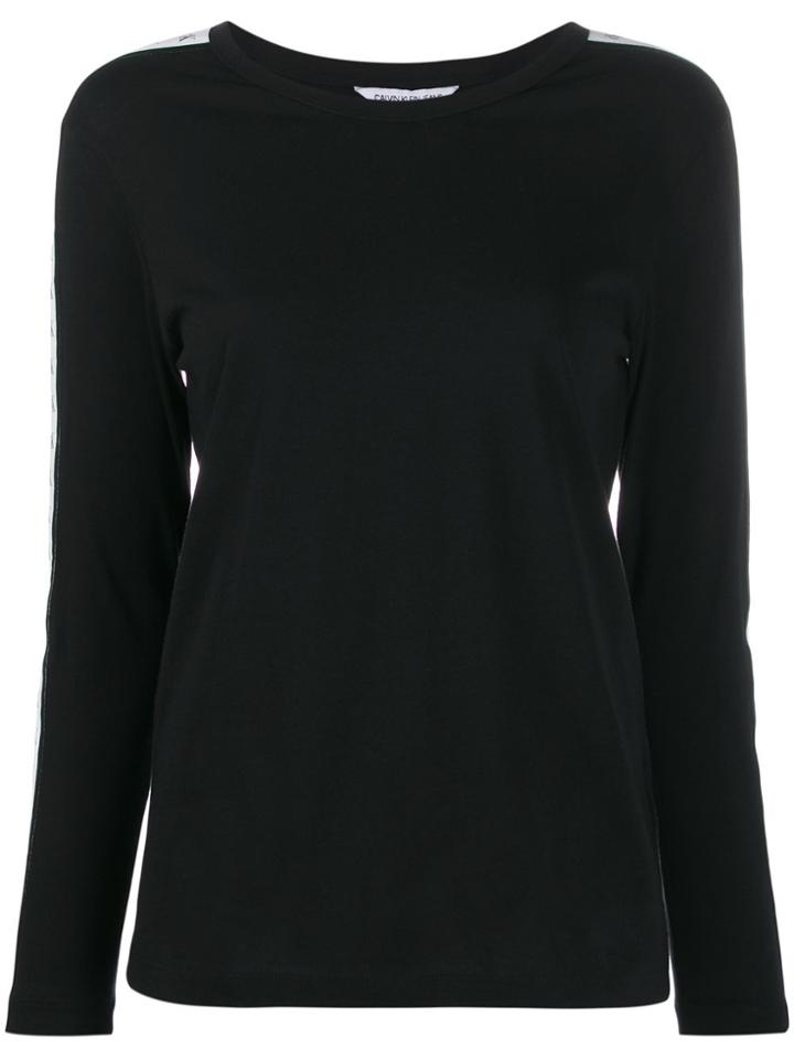 Calvin Klein Jeans Stripe Trim T-shirt - Black