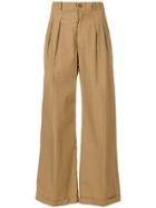 Erika Cavallini Wide Leg Trousers - Nude & Neutrals