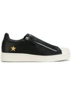 Moa Master Of Arts Zipped Star Sneakers - Black