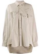 Katharine Hamnett London Oversized Button Down Shirt - Neutrals