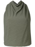 Atlein - Cowl Neck Tank - Women - Polyamide/viscose - 40, Green, Polyamide/viscose