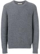 Holland & Holland Honeycomb Cashmere Jumper - Grey